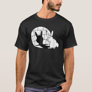 Funny Easter Bunny Heavy Metal Fan Devil Horns T-Shirt