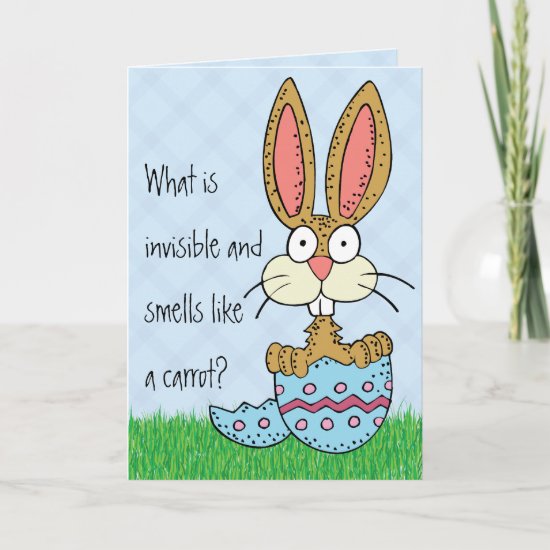 Funny Easter Bunny Joke Holiday Card