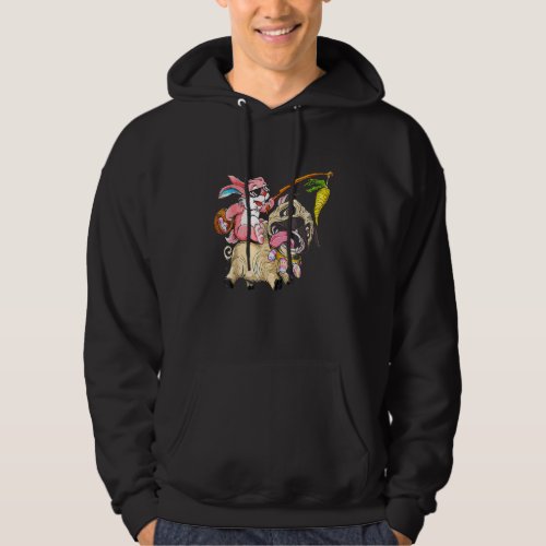 Funny Easter Bunny Pug Easter Basket Eggs Holiday  Hoodie