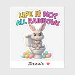 Funny Easter Bunny Sticker 