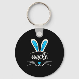 Funny Easter Bunny Uncle Shirt Easter Day Nephew Keychain