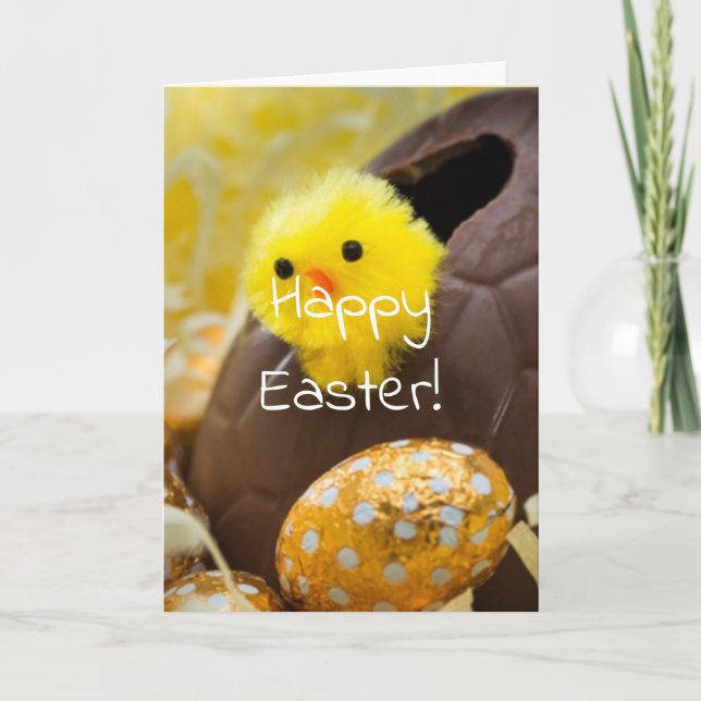 funny Easter chick Holiday Card (Front)
