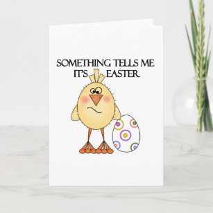 Funny Easter Chick Tshirts and Gifts Holiday Card