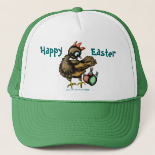 Funny Easter chicken and bunnies hat