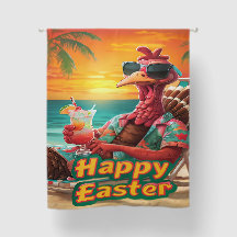 Funny Easter Curtain | Playful Holiday Decor
