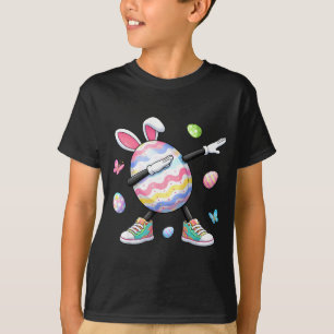 Funny easter day cute dabbing egg boys girls kids T-Shirt