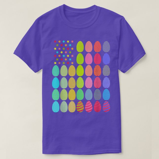 Funny Easter Day Eggs Hunting Happy Easter Egg US  T-Shirt (Design Front)
