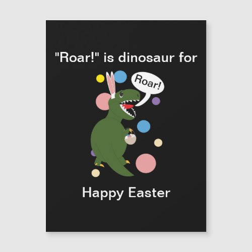 Funny Easter Dinosaur Trex Personalize Postcard