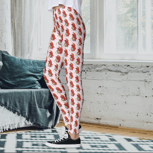 Funny Easter Dragon Pink Fantasy Holiday Leggings