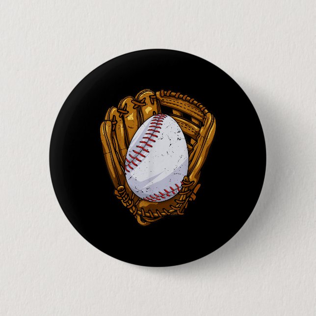 Funny Easter Egg Baseball Egg Hunting Easter Day M Button (Front)
