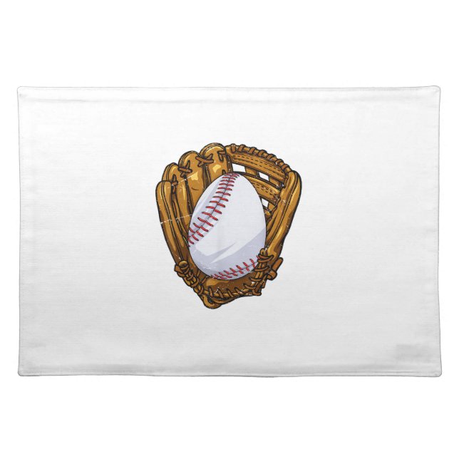 Funny Easter Egg Baseball Egg Hunting Easter Day M Cloth Placemat (Front)