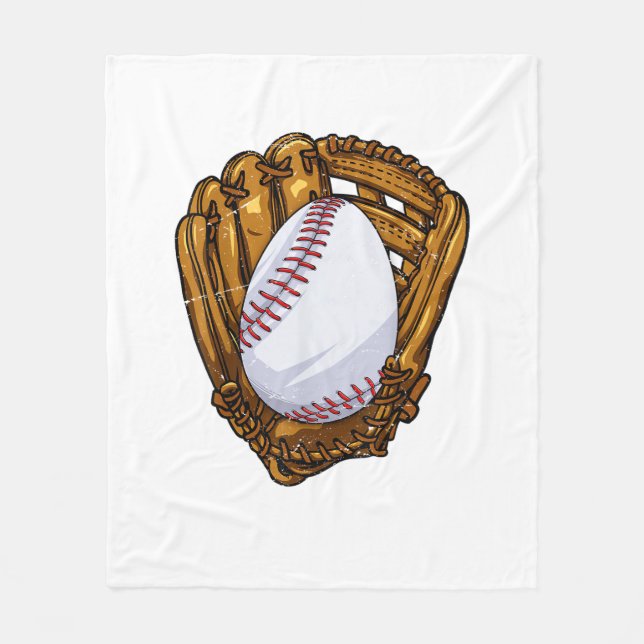 Funny Easter Egg Baseball Egg Hunting Easter Day M Fleece Blanket (Front)