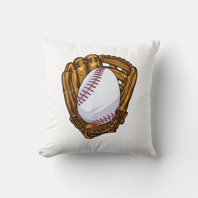 Funny Easter Egg Baseball Egg Hunting Easter Day M Throw Pillow (Front)