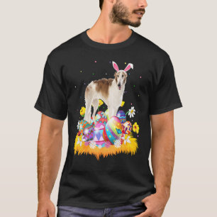 Funny Easter Egg  Borzoi Dog Easter Sunday T-Shirt
