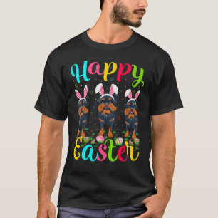 Funny Easter Egg Bunny Brussels Griffon Dog Happy T-Shirt