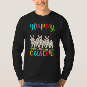 Funny Easter Egg Bunny Great Pyrenees Dog Happy Ea T-Shirt