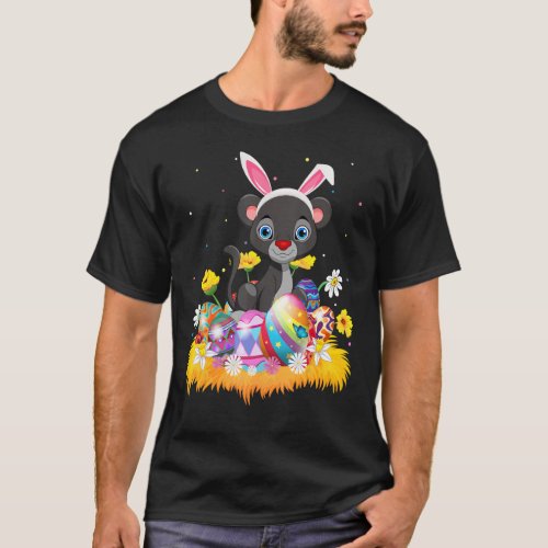 Funny Easter Egg  Cute Panther Easter Sunday 1 T_Shirt