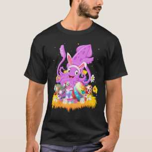 Funny Easter Egg Cute Squid Easter Sunday T-Shirt