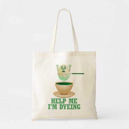 Funny Easter Egg Dyeing Tote Bag