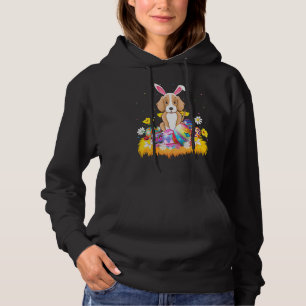 Funny Easter Egg Foxhound Dog Easter Sunday Hoodie
