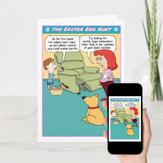 Funny Easter Egg Hunt Card Zazzle