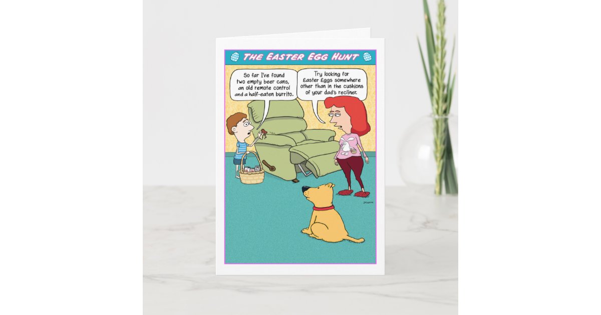 Funny Easter Egg Hunt Card Zazzle