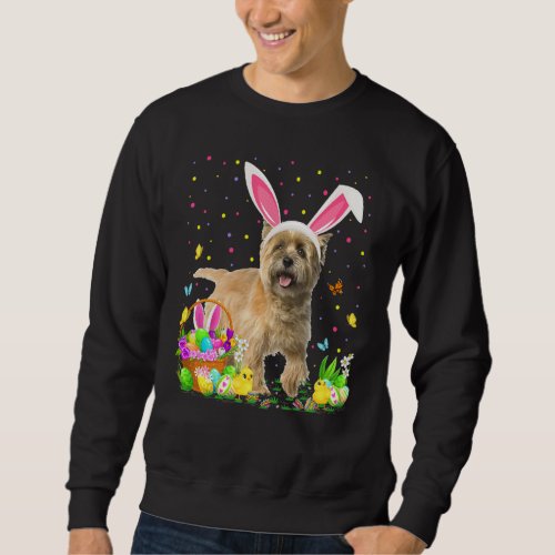 Funny Easter Egg Hunting Cairn Terrier Dog Easter  Sweatshirt