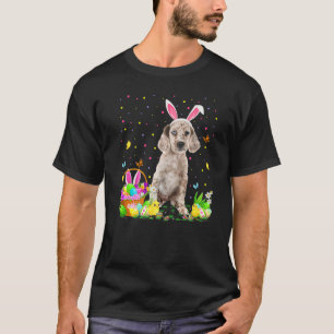 Funny Easter Egg Hunting English Setter Dog Easter T-Shirt