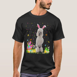 Funny Easter Egg Hunting Standard Poodle Dog Easte T-Shirt