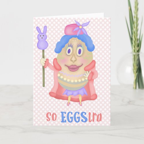 Funny Easter Egg So Eggstra Cute Spring Card