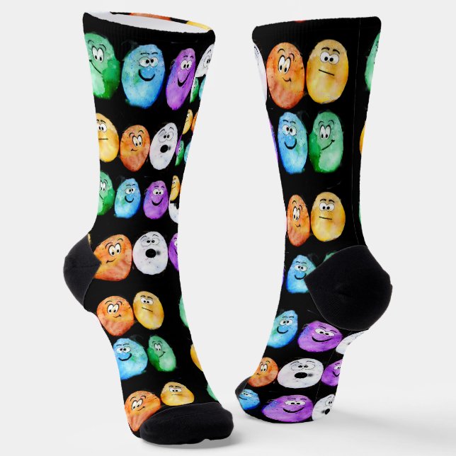 Funny Easter Egg Socks (Angled)