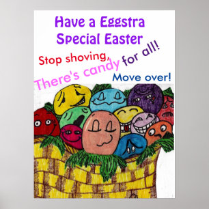 FUNNY EASTER EGGS POSTER