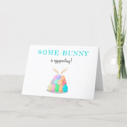 funny Easter eggs pregnancy announcement rabbit