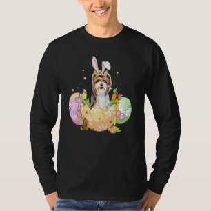 Funny Easter Eggs Yorkie Bunny Dog  Christians T-Shirt