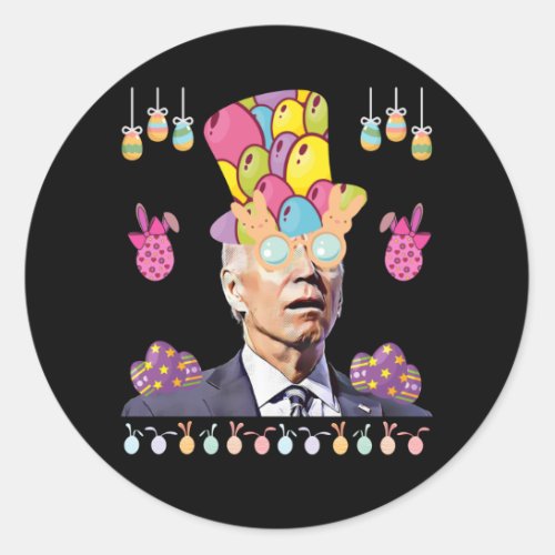  Funny Easter Funny Biden Republicans Easter Classic Round Sticker