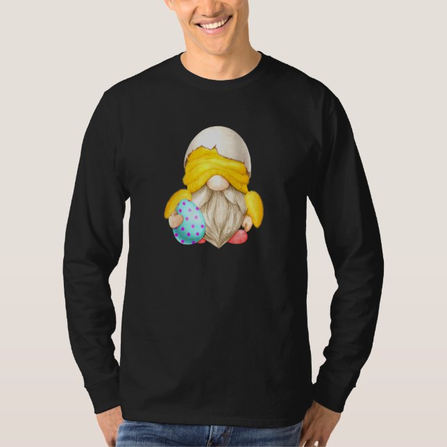 Funny Easter Gnome Grandpa For Chicken Dad And Eas T-Shirt (Front)