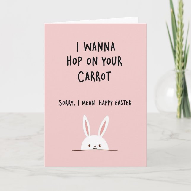 Funny Easter Greeting Card (Front)
