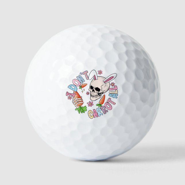 Funny Easter Skull Golf Balls (Front)