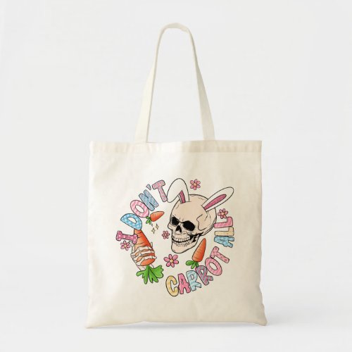 Funny Easter Skull Tote Bag