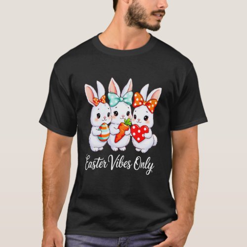 Funny Easter Squad Bunnies Family Matching Retro T-Shirt