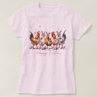 Funny Easter T-Shirt – Easter Chicken Bunnies