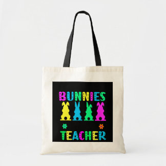 Funny Easter Teacher My Favorite Bunnies Call Me Tote Bag