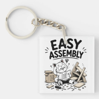 Funny Easy Assembly Keychain – Cute Family Humor G