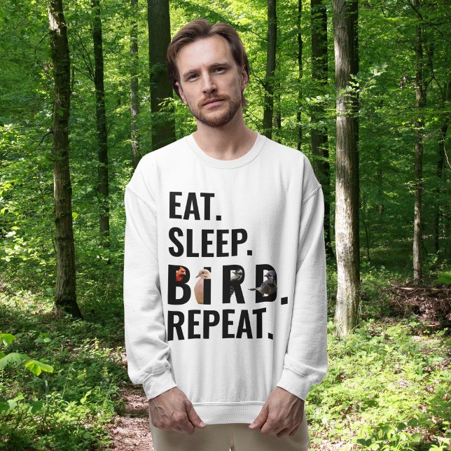 Funny Eat Sleep Bird Repeat Birdwatcher Sweatshirt (Creator Uploaded)