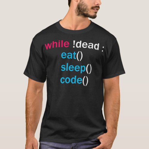 Funny Eat Sleep Code Python Programming T_Shirt