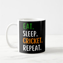 Funny Eat Sleep Cricket Repeat