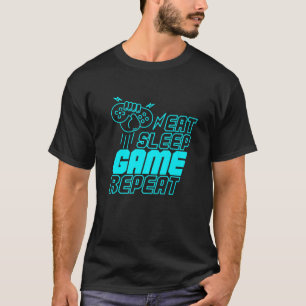 Funny Eat Sleep Mahjong Repeat Women Game Lovers G T-Shirt