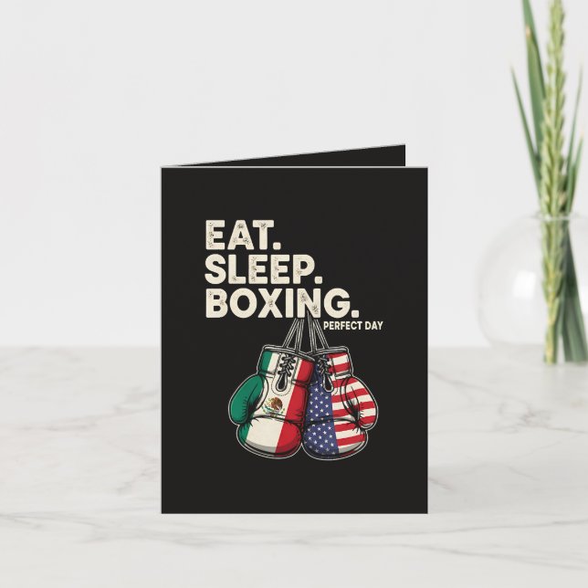 Funny Eat Sleep Repeat Boxing Holiday Card (Front)