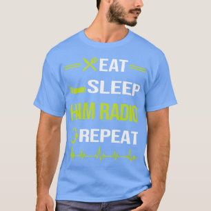 Funny Eat Sleep Repeat Ham Radio Amateur Radio  T-Shirt