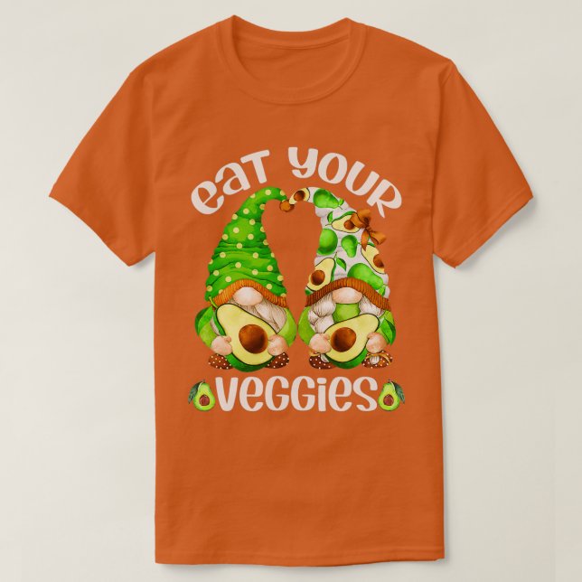 Funny Eat Your Veggies Fresh Avocado T-Shirt (Design Front)